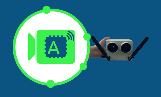 Boîtier CamiA d’AzurİA intégrant une intelligence artificielle embarquée, équipé de caméras multi-spectrales visibles et infrarouges pour la détection et l’alerte en temps réel sur différents supports.